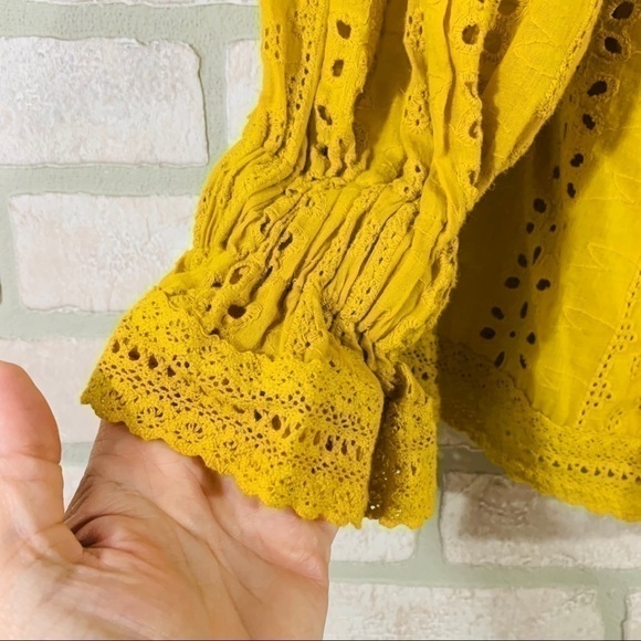 Revolve Endless Rose Embroidered Bardot Top - Picture 6 of 10